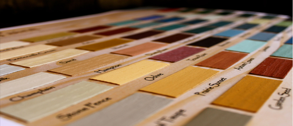 A preview of the wide range of milk paint colors