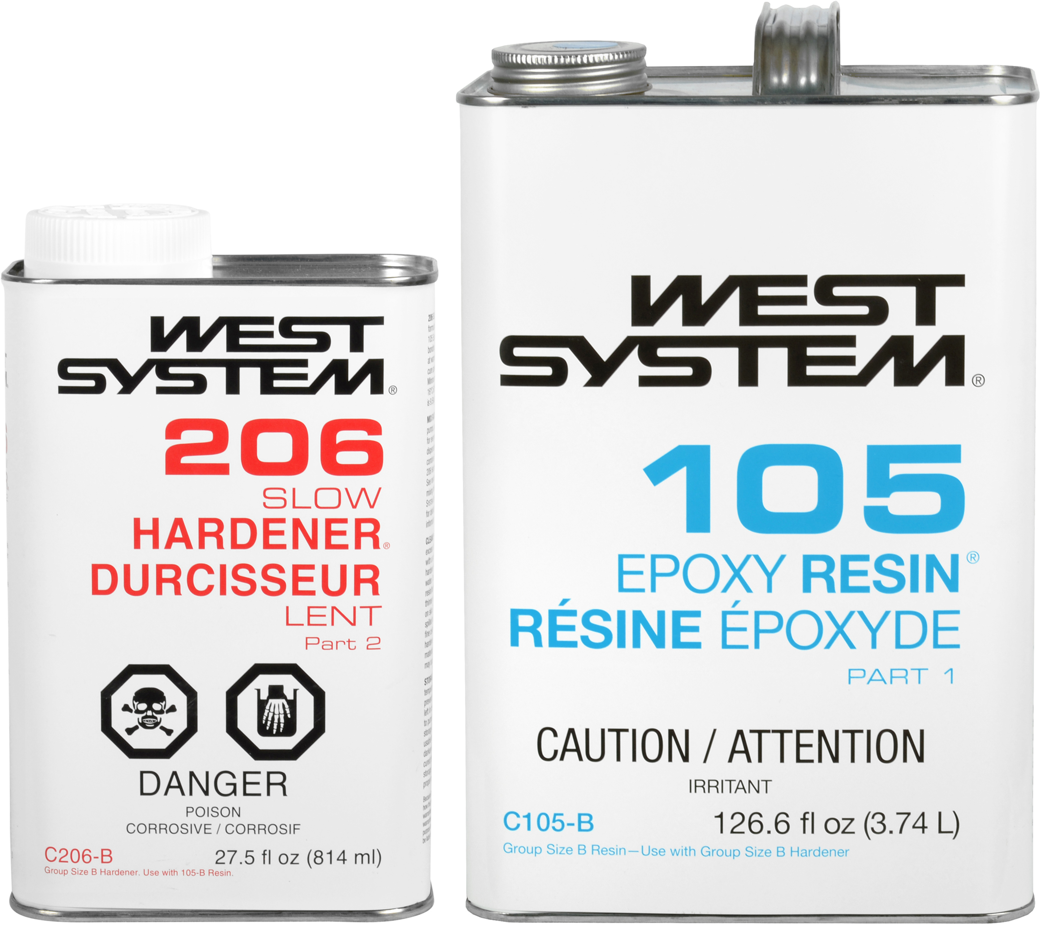 CFS Fibreglass - West System Epoxy C Pack 105/206 Slow 30kg Kit