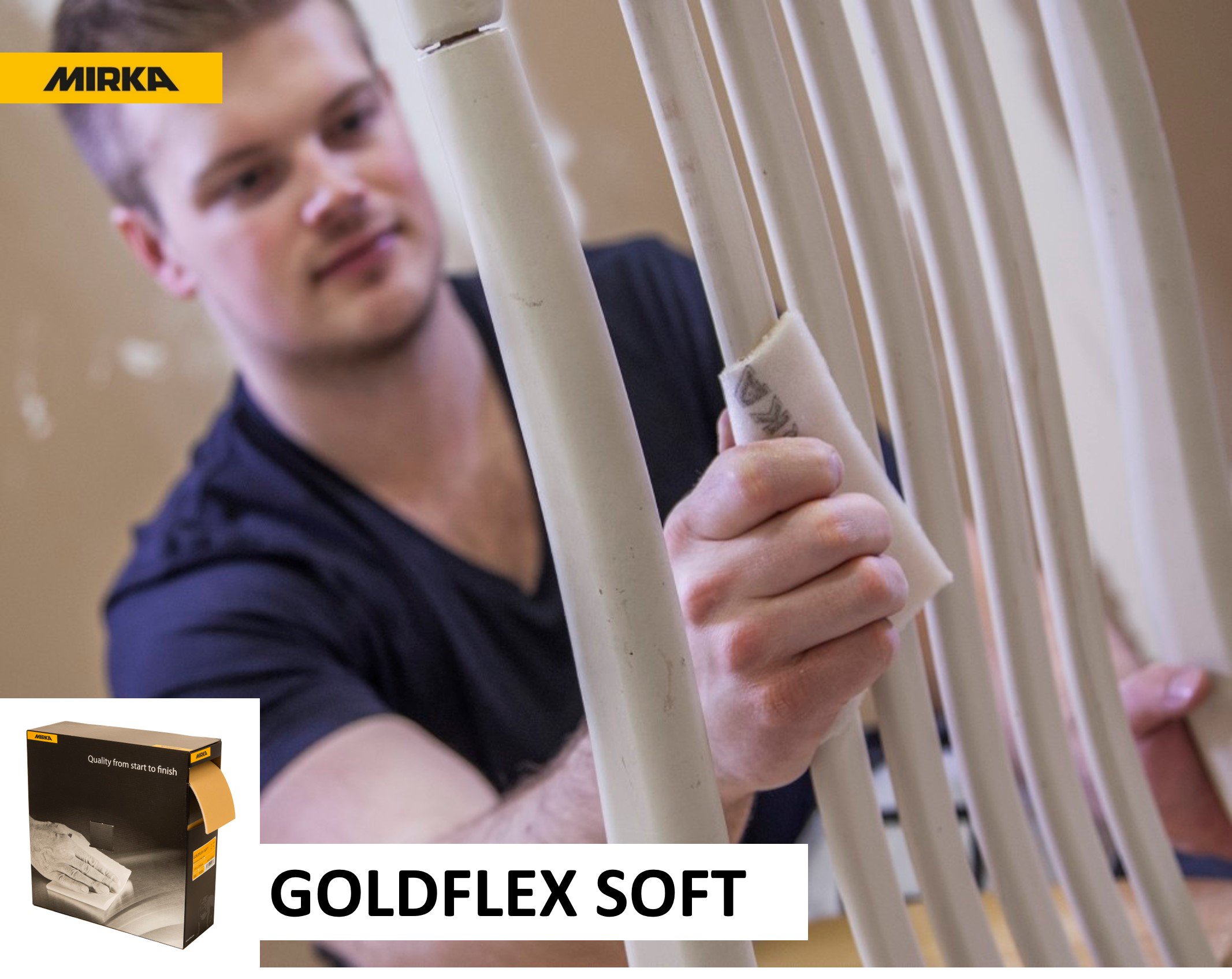 Goldflex Soft Abrasive Pads - Mirka - Ardec - Finishing Products