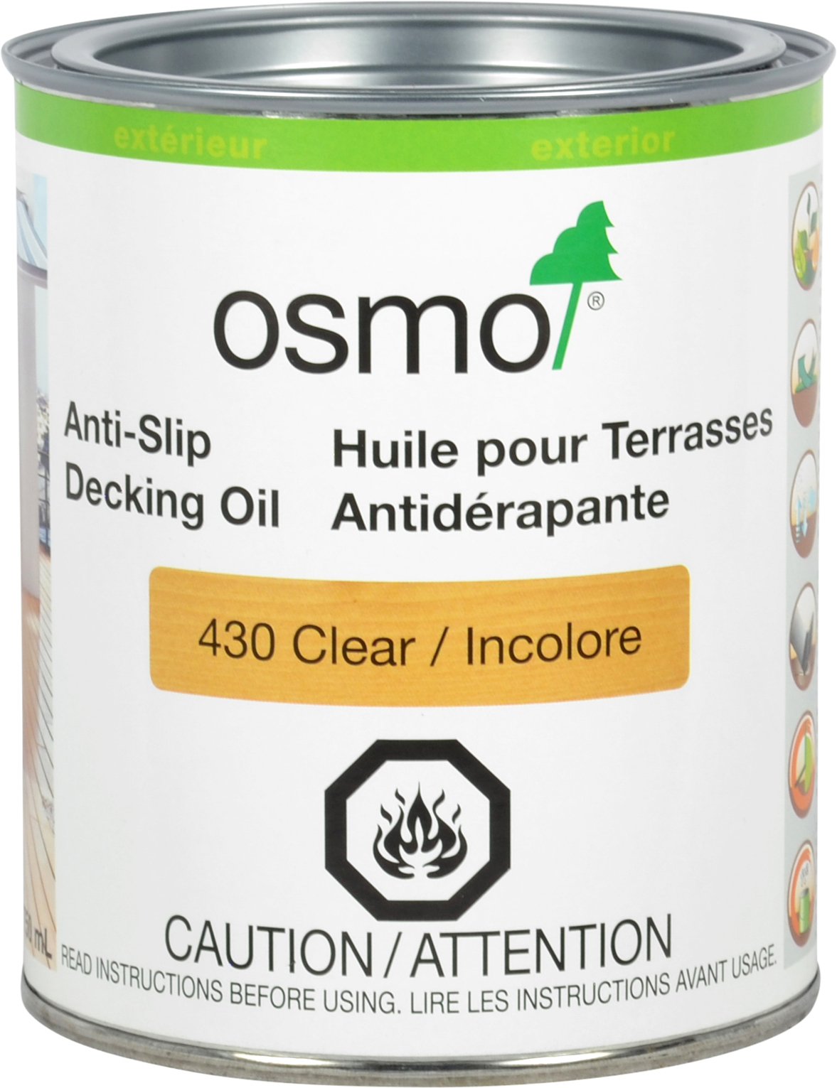 Anti Slip Decking Oil 430 Osmo Ardec Finishing Products