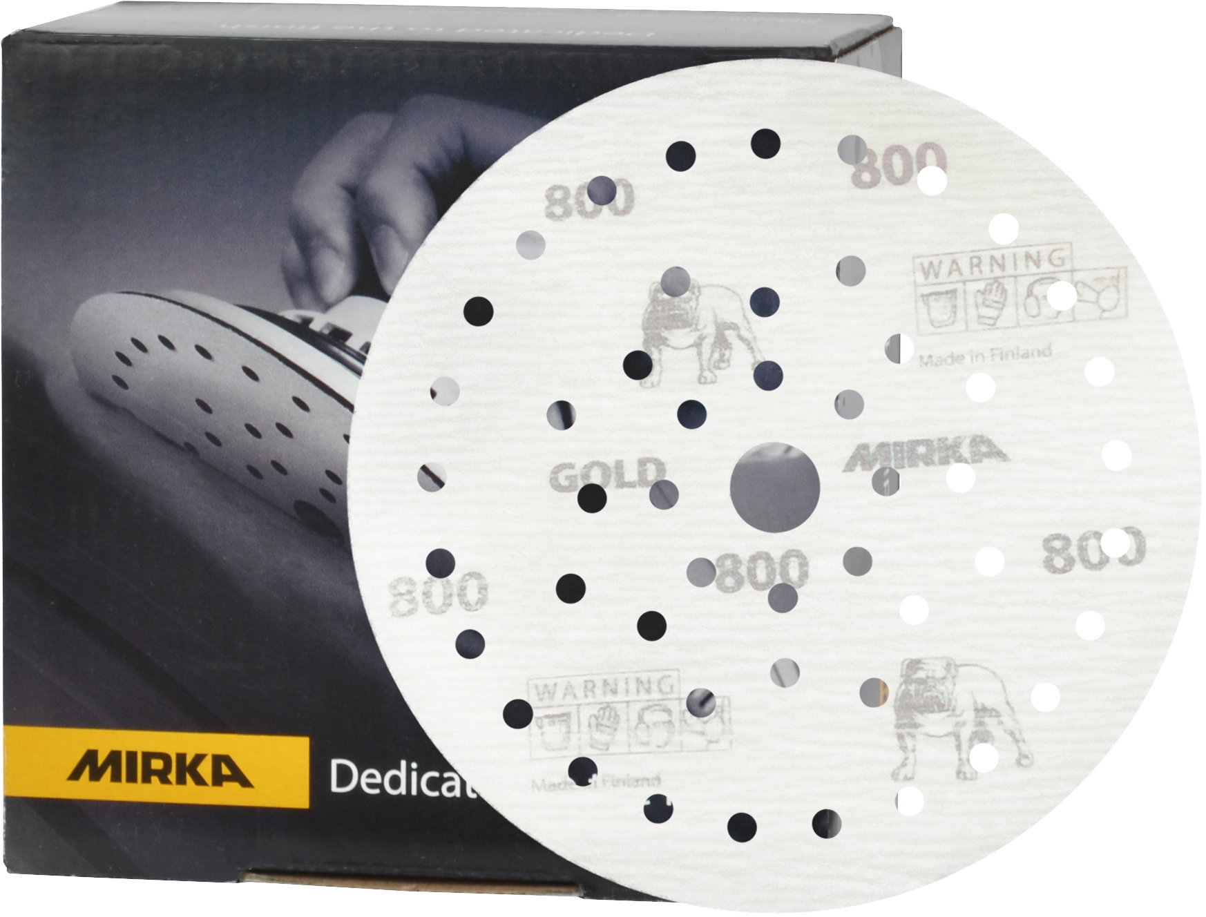 Gold Film Abrasive Multifit Discs - Mirka - Ardec - Finishing Products