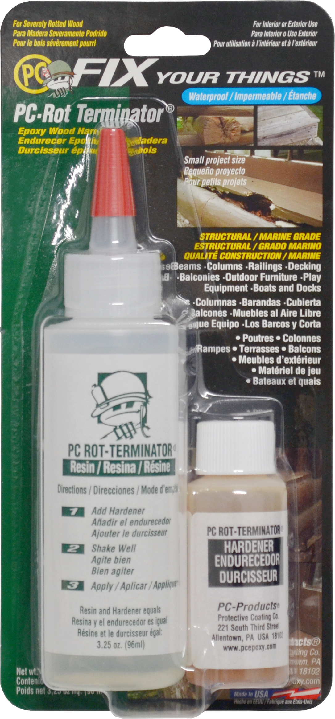 PC Products 1.5 gal. PC-Rot Terminator Wood Hardener 192610 - The