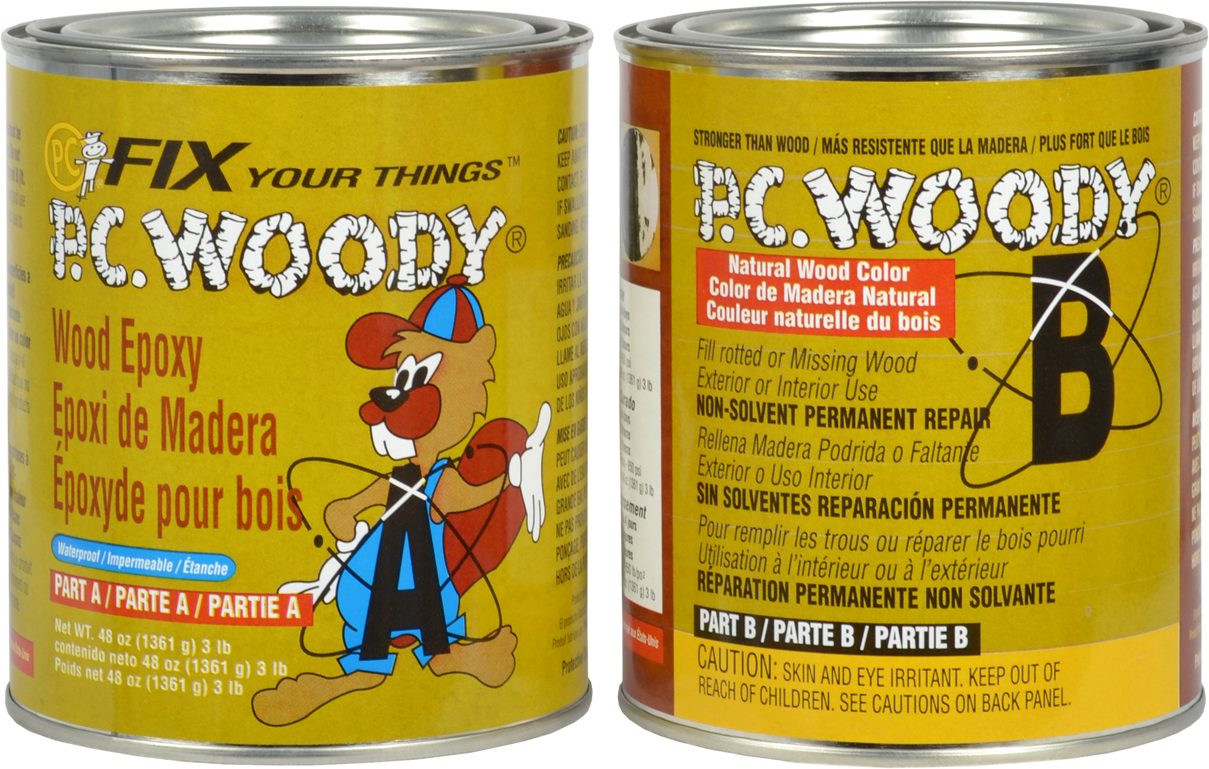PC Products PC-Products PC-Woody Wood Repair Epoxy Paste, Two-Part