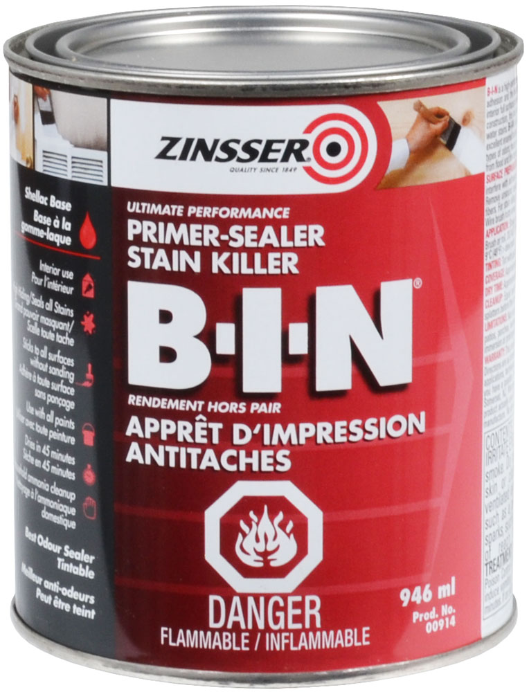 Apprêt d'impression antitaches BIN Zinsser