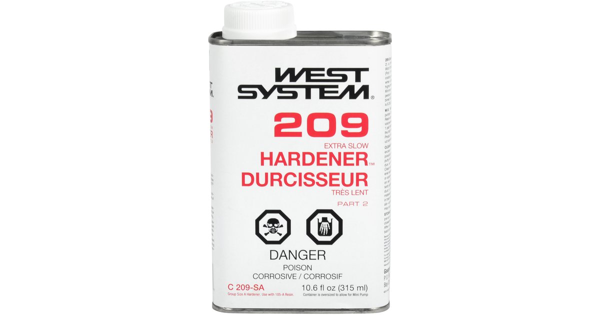 209 Extra Slow Hardener - West System - Ardec - Finishing Products