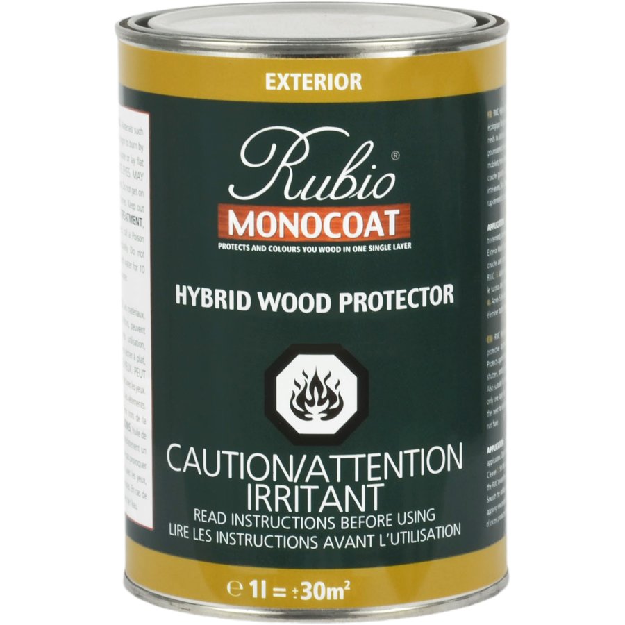 Rubio Monocoat Hybrid Wood Protector colors and protects exterior