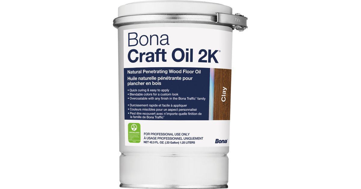 Bona Craft Oil 2K Huile naturelle pénétrante pour plancher en bois