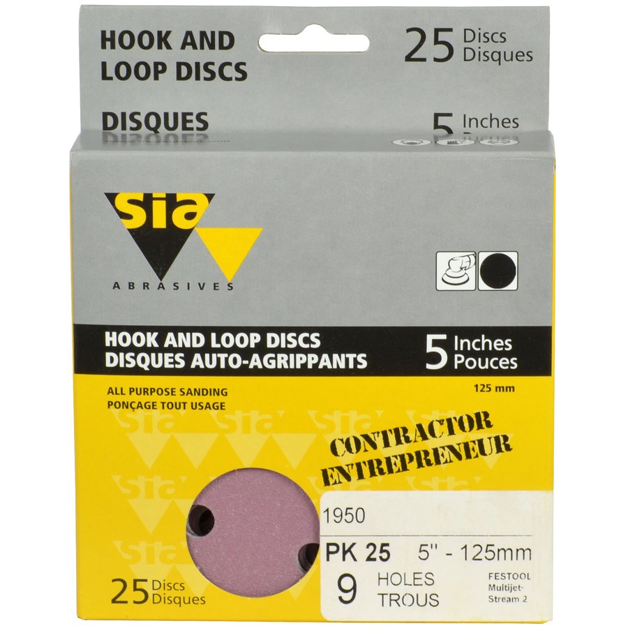 5" Festool Compatible Sanding Discs 1950 siaspeed SIA Abrasives