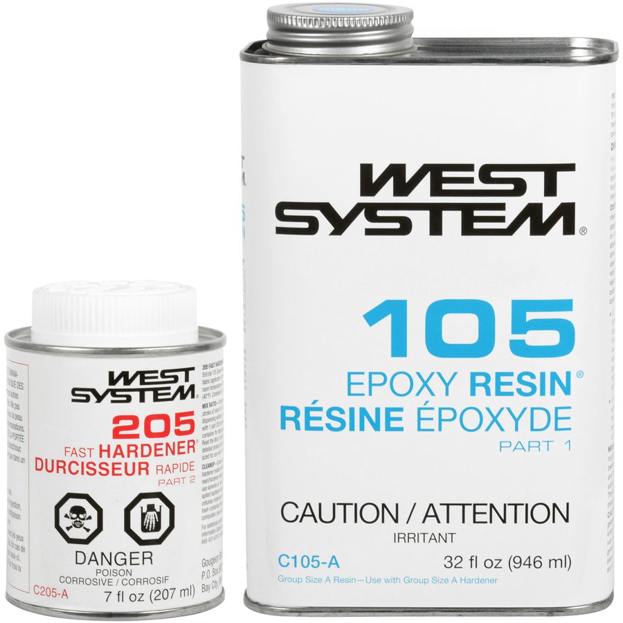 105 Epoxy Resin & 205 Fast Hardener Kit West System Ardec