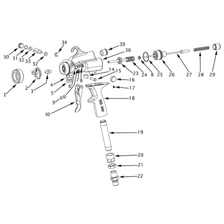 G‐XPC Spray Gun Parts - Fuji Spray - Ardec - Finishing Products