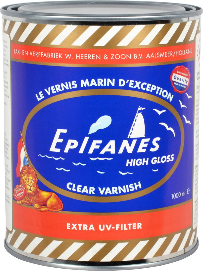 Clear High Gloss Marine Varnish Epifanes Ardec Finishing Products