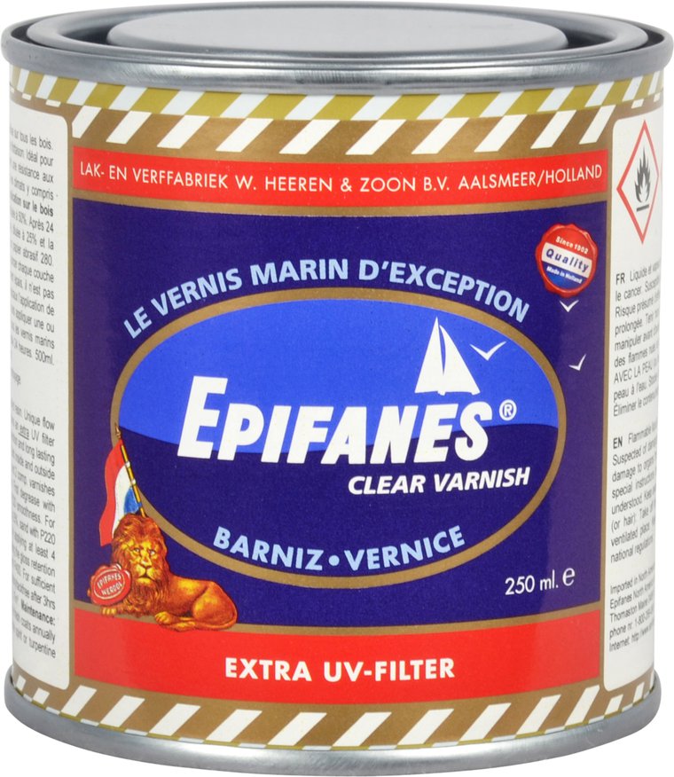 Clear High Gloss Marine Varnish Epifanes Ardec Finishing Products