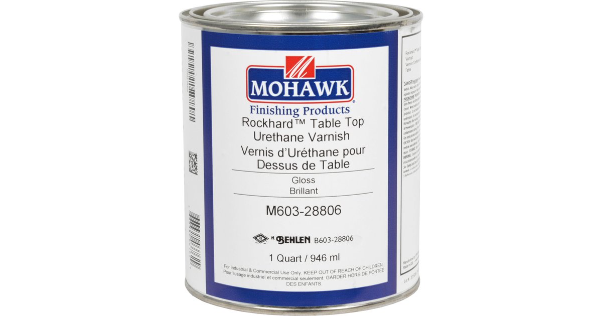 Rockhard Table Top Urethane Varnish Mohawk