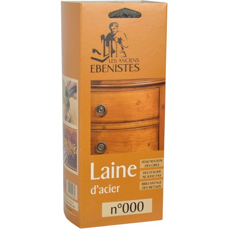 Laine D'Acier N°000 150g - Parfaite Pour Finition Bois, Métaux & Application Cire | Les Anciens Ébénistes