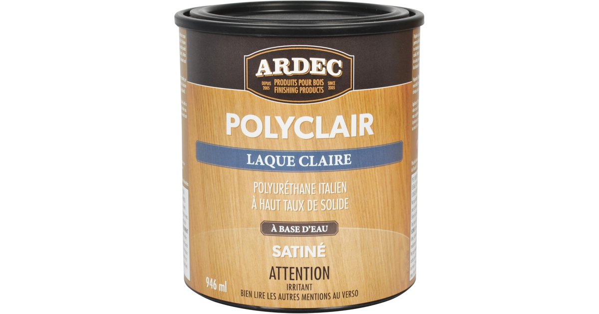 Polyclair - Laque polyuréthane claire - Ardec - Ardec - Produits pour bois
